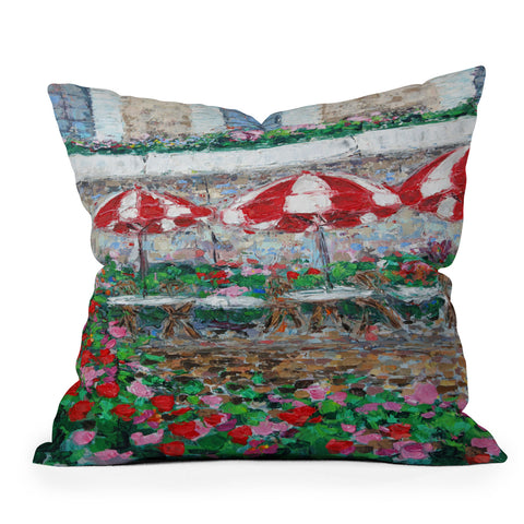 Ann Marie Coolick Springtime in Paris Throw Pillow