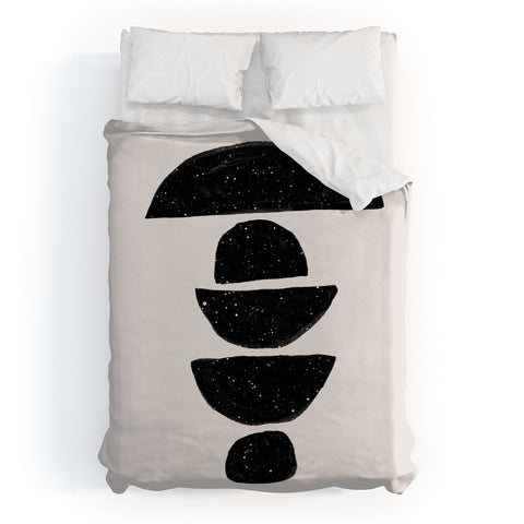 Anna Dorfman Black Rocks Duvet Cover