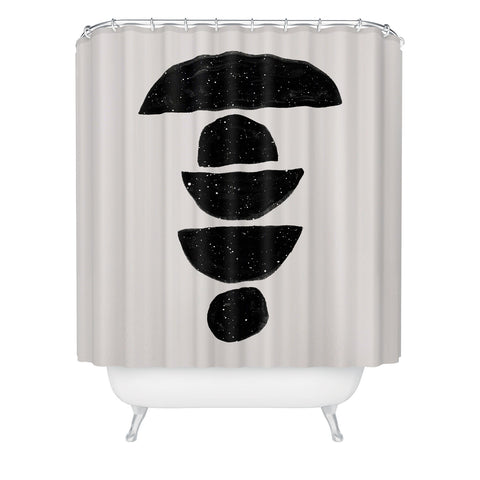 Anna Dorfman Black Rocks Shower Curtain
