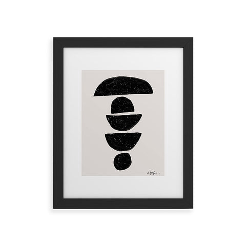 Anna Dorfman Black Rocks Framed Art Print
