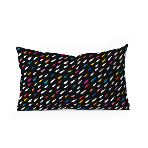 Anna Dorfman Bright Droplets Oblong Throw Pillow