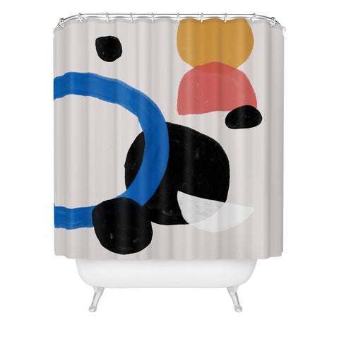 Anna Dorfman Natural Shapes I Shower Curtain