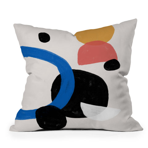 Anna Dorfman Natural Shapes I Outdoor Throw Pillow