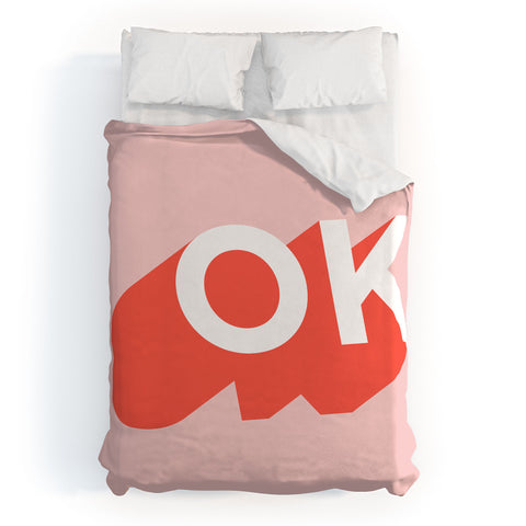 Anna Dorfman OK I Duvet Cover