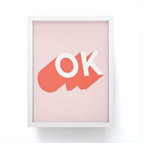 Anna Dorfman OK I Framed Mini Art Print