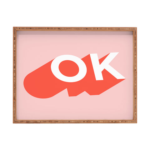 Anna Dorfman OK I Rectangular Tray