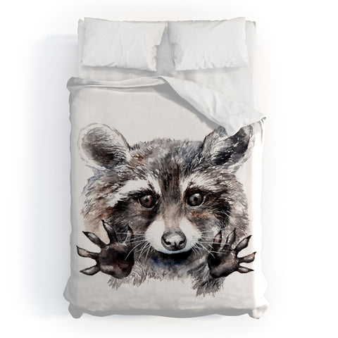 Anna Shell Magic raccoon Duvet Cover