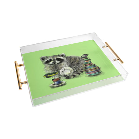 Anna Shell Raccoon Acrylic Tray