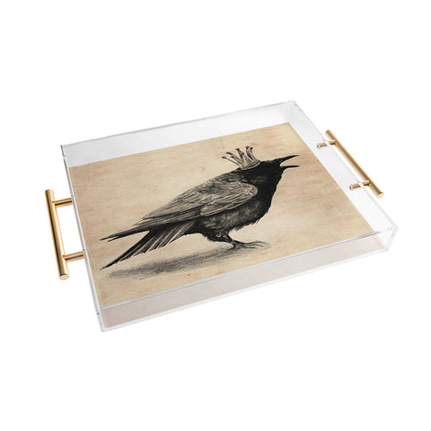 Anna Shell Raven Acrylic Tray