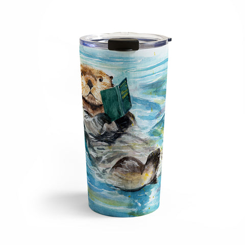 Anna Shell reading otter Travel Mug