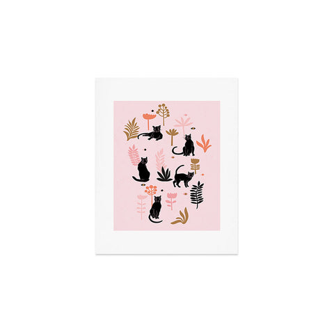 Anneamanda cat garden Art Print