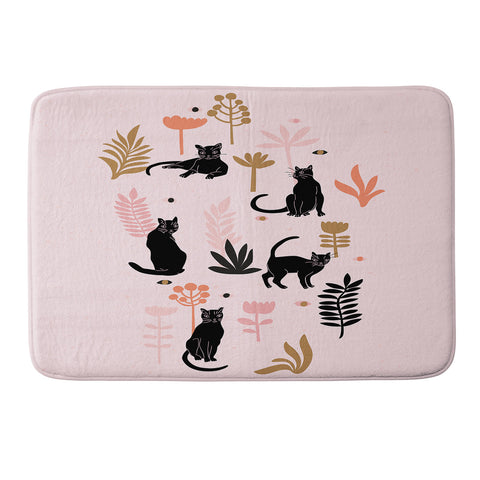 Anneamanda cat garden Memory Foam Bath Mat