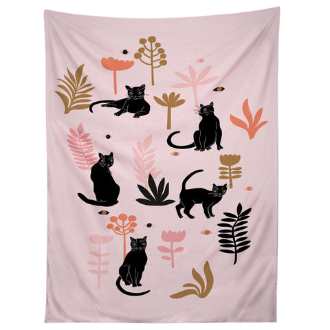 Anneamanda cat garden Tapestry