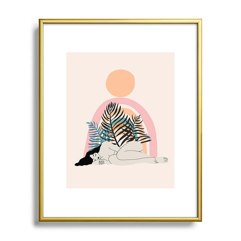 Anneamanda day dreaming in pastel Metal Framed Art Print