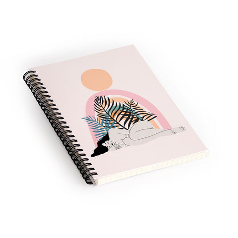 Anneamanda day dreaming in pastel Spiral Notebook