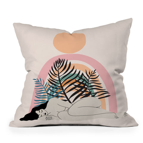 Anneamanda day dreaming in pastel Outdoor Throw Pillow