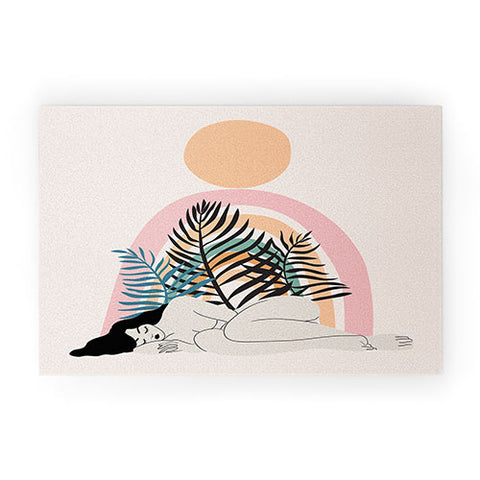 Anneamanda day dreaming in pastel Welcome Mat