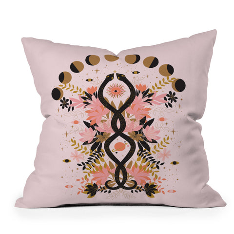 Anneamanda magic snakes Outdoor Throw Pillow