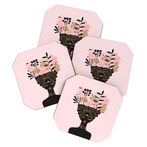 Anneamanda mind garden Coaster Set