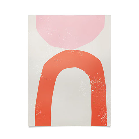 Anneamanda orange arch abstract Poster
