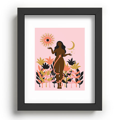 Anneamanda sun flower goddess Recessed Framing Rectangle