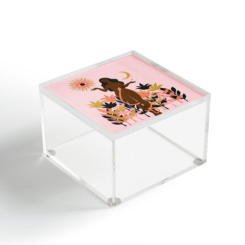 Anneamanda sun flower goddess Acrylic Box