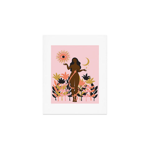 Anneamanda sun flower goddess Art Print