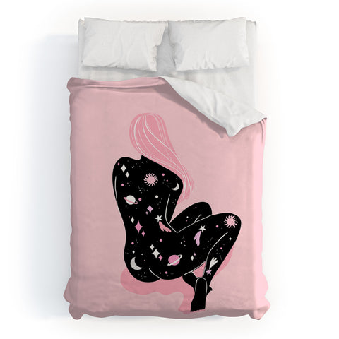 Anneamanda universe inside Duvet Cover