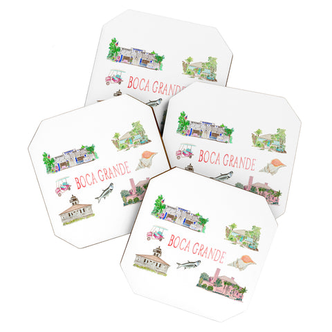 Annechovie Boca Grande Coaster Set