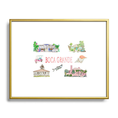Annechovie Boca Grande Metal Framed Art Print