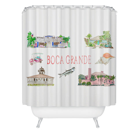 Annechovie Boca Grande Shower Curtain