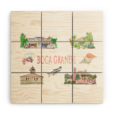 Annechovie Boca Grande Wood Wall Mural