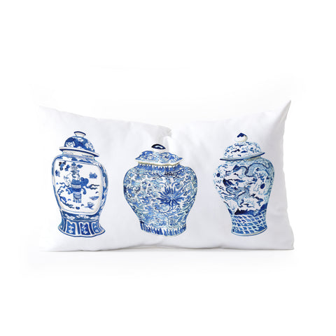 Annechovie GINGER JAR TRIO Oblong Throw Pillow