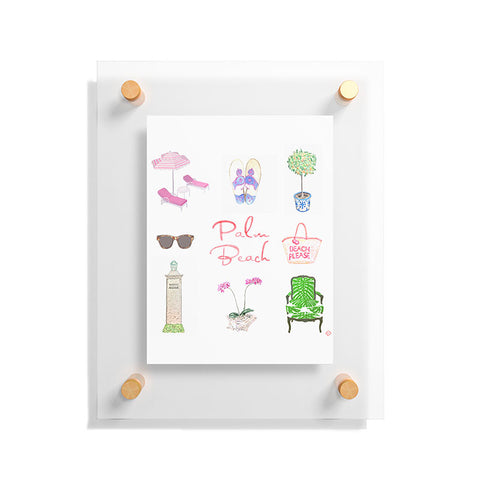 Annechovie PALM BEACH II Floating Acrylic Print