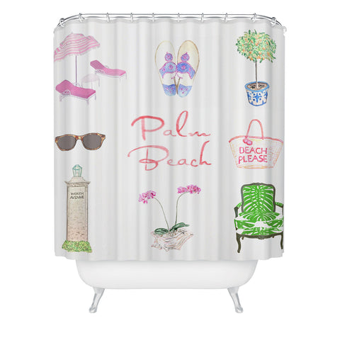 Annechovie PALM BEACH II Shower Curtain