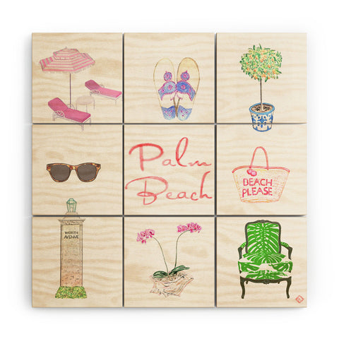 Annechovie PALM BEACH II Wood Wall Mural