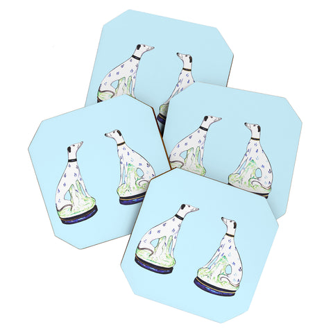 Annechovie STAFFORDSHIRE HOUNDS Coaster Set