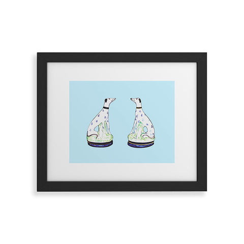 Annechovie STAFFORDSHIRE HOUNDS Framed Art Print