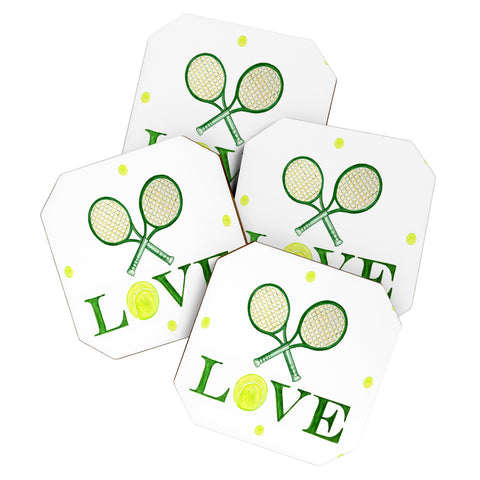 Annechovie TENNIS LOVE Coaster Set