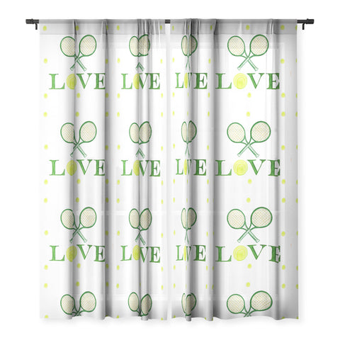 Annechovie TENNIS LOVE Sheer Window Curtain