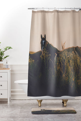 Annie Bailey Ears Shower Curtain And Mat