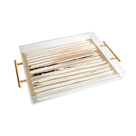 ANoelleJay Brown Earth Lines Acrylic Tray
