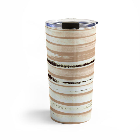 ANoelleJay Brown Earth Lines Travel Mug