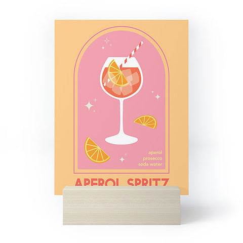 April Lane Art Aperol Spritz Cocktail Mini Art Print