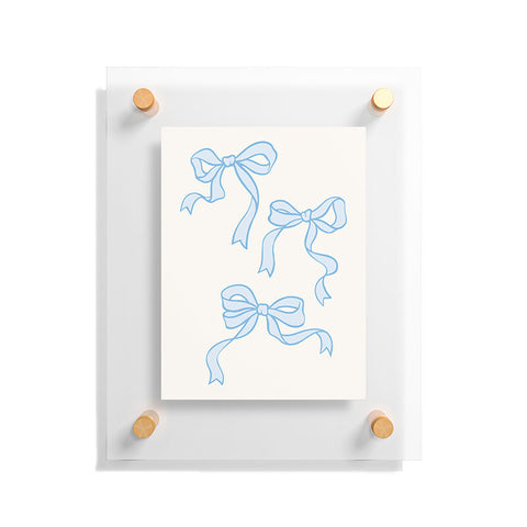 April Lane Art Blue Bows Floating Acrylic Print