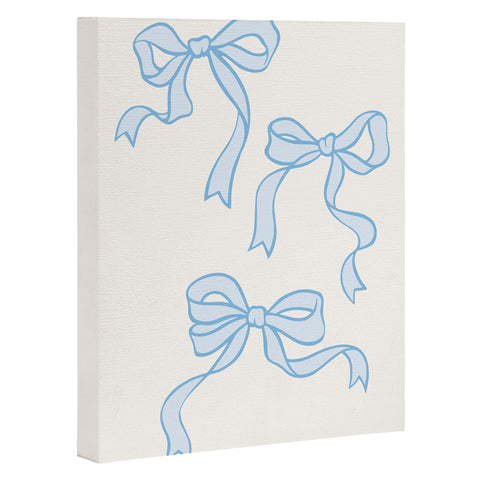April Lane Art Blue Bows Art Canvas