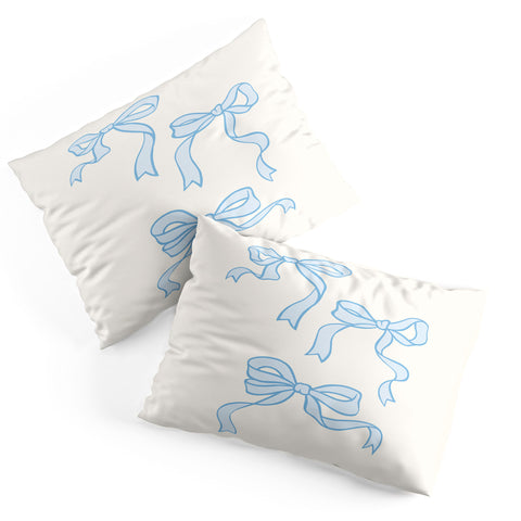 April Lane Art Blue Bows Pillow Shams