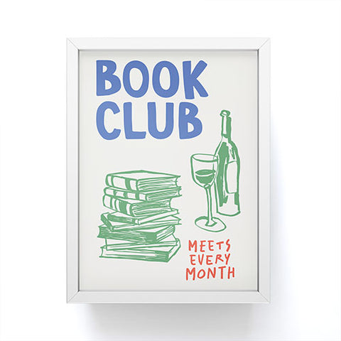 April Lane Art Book Club Framed Mini Art Print