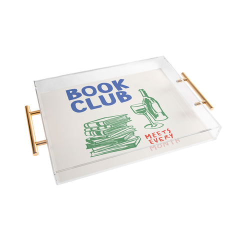 April Lane Art Book Club Acrylic Tray