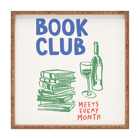 April Lane Art Book Club Square Tray